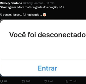 364348 - Instagram passa por instabilidade e internautas relatam contas desconectadas na noite desta quinta-feira por .