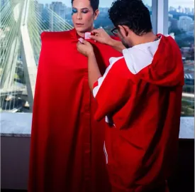 395442 - Paraense foi responsável por look de Christian Chávez, do RBD, em show com Joelma; veja as fotos por Foto: ReproduÃ§Ã£o/@fabricioneves.oficial 