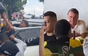 Bolsonaro cumprimenta multidão durante almoço em Icoaraci, na Grande Belém; assista