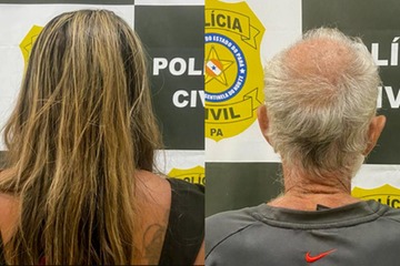 Estelionatários presos pelos crimes de uso de documento falso e associação criminosa.