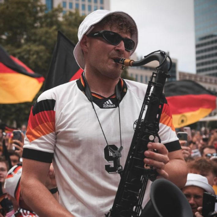 Andre Schnura nas ruas da Alemanha na Eurocopa 2024 