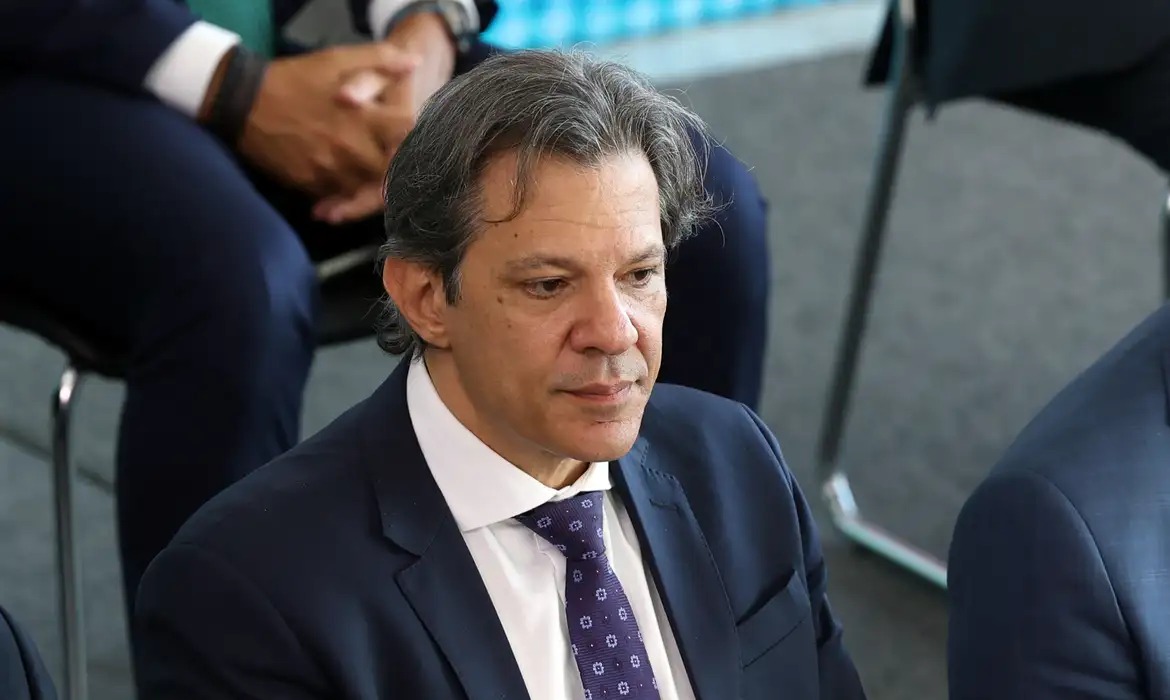 Fernando Haddad em reunião com o presidente Luiz Inácio Lula da Silva