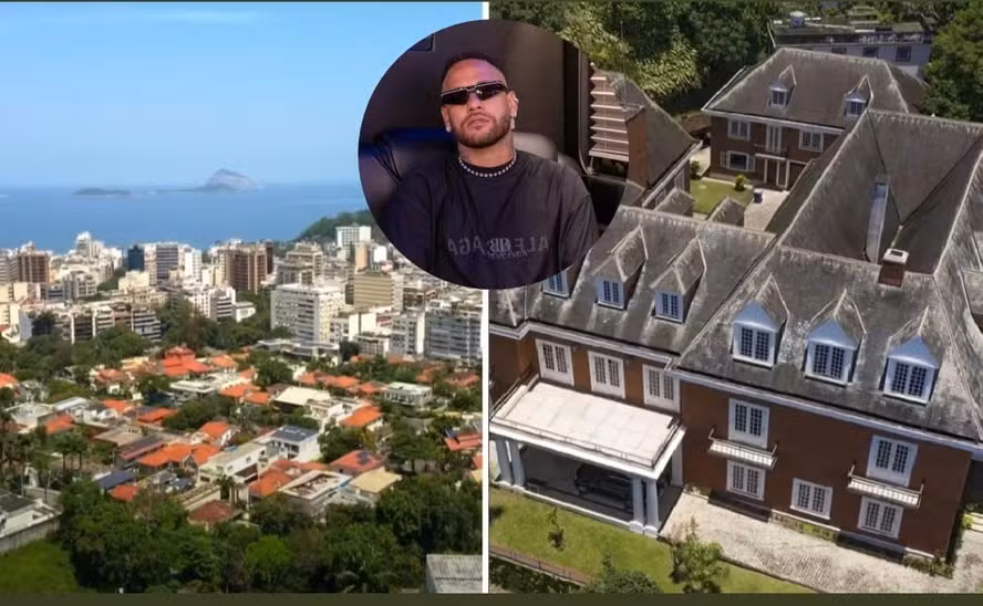  Neymar e a vista de cima da mansão mais cara do Brasil 