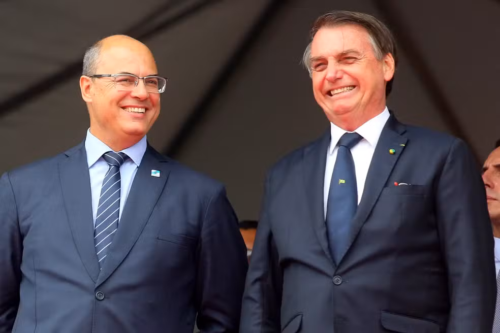 Wilson Witzel e Jair Bolsonaro em 2019.