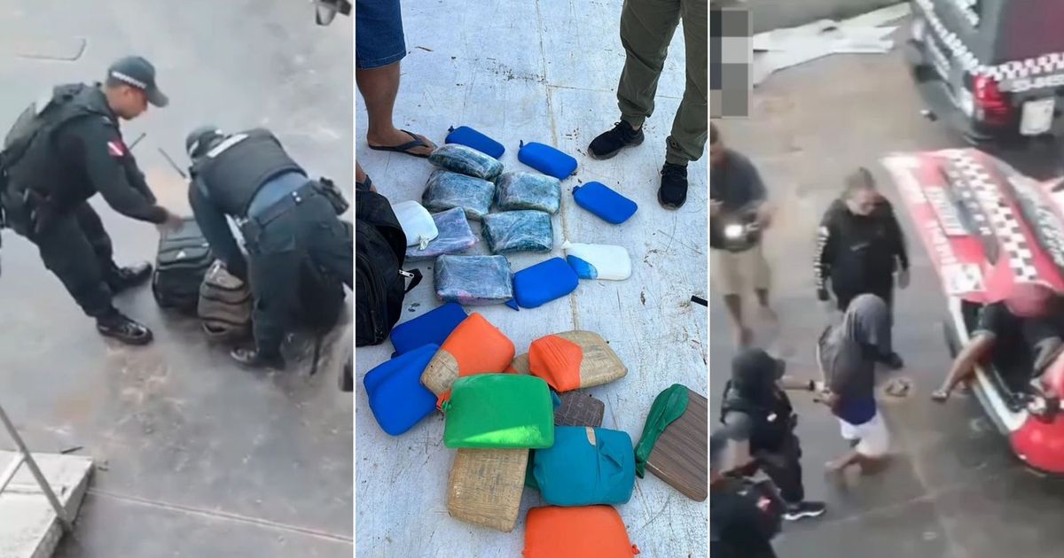 Até o momento, foram apreendidos 25 tabletes de drogas.