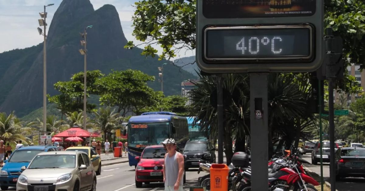 Calor no Rio de Janeiro.