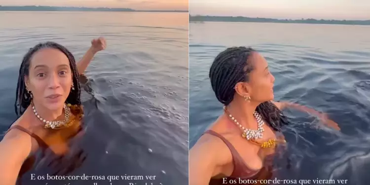 Taís Araujo está de viagem pela Amazônia