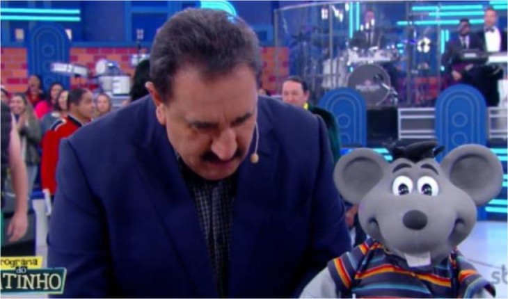 Ratinho e o mascote Xaropinho.