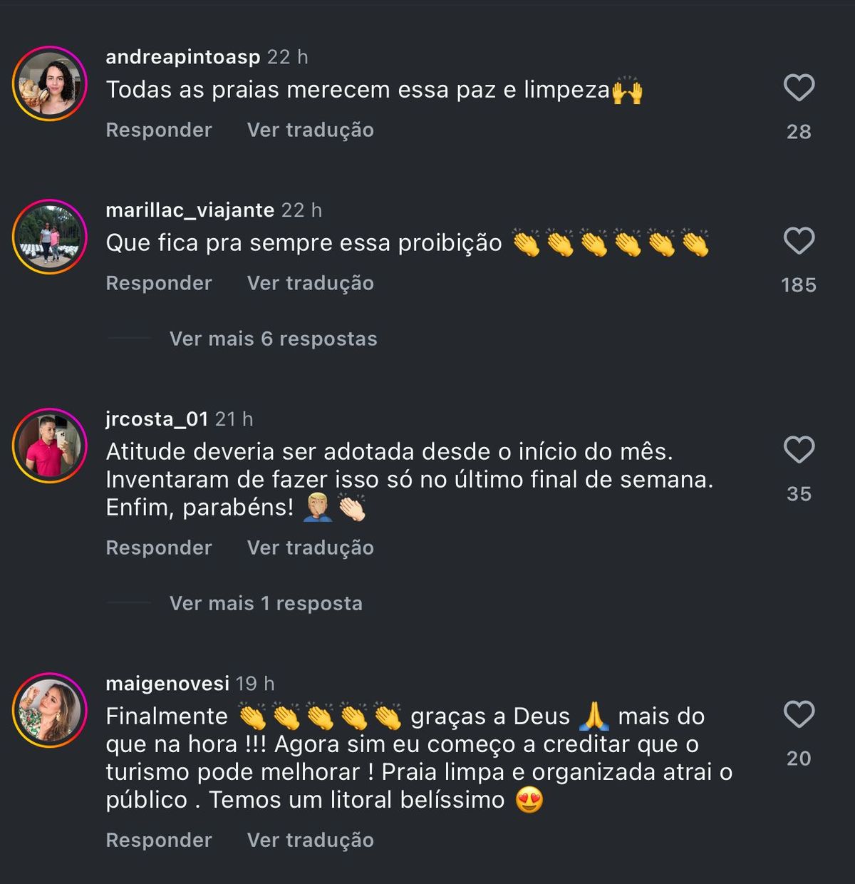 Seguidores elogiam decisão nas redes sociais.