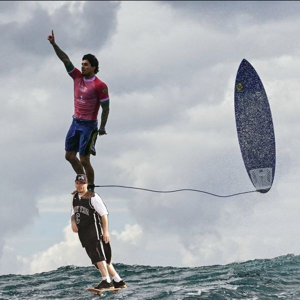 Internautas fizeram memes com a foto de Gabriel Medina