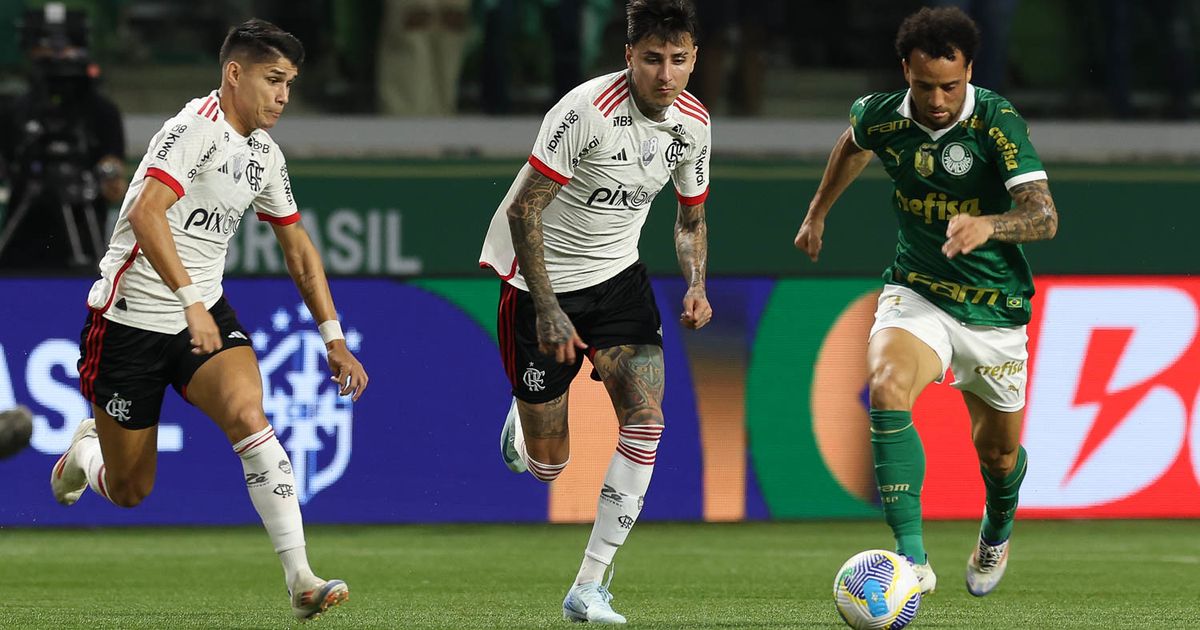 Flamengo e Palmeiras fizeram um grande jogo nesta quarta.