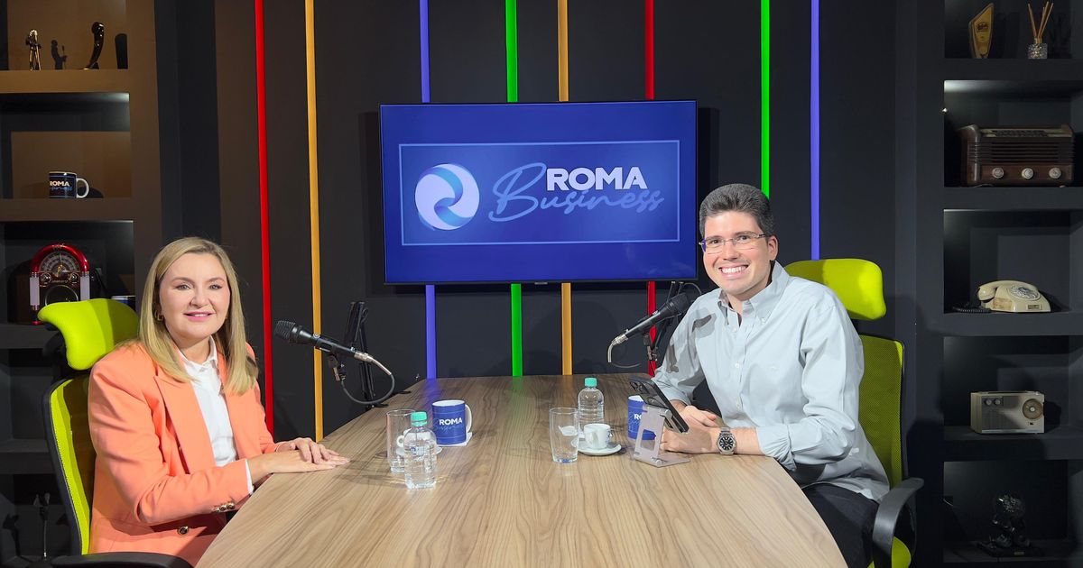 Vice-governadora Hana Ghassa conhece sede do Grupo Roma e participa de bate-papo com jornalista Romulo Maiorana Netto, vice-presidente do grupo - 