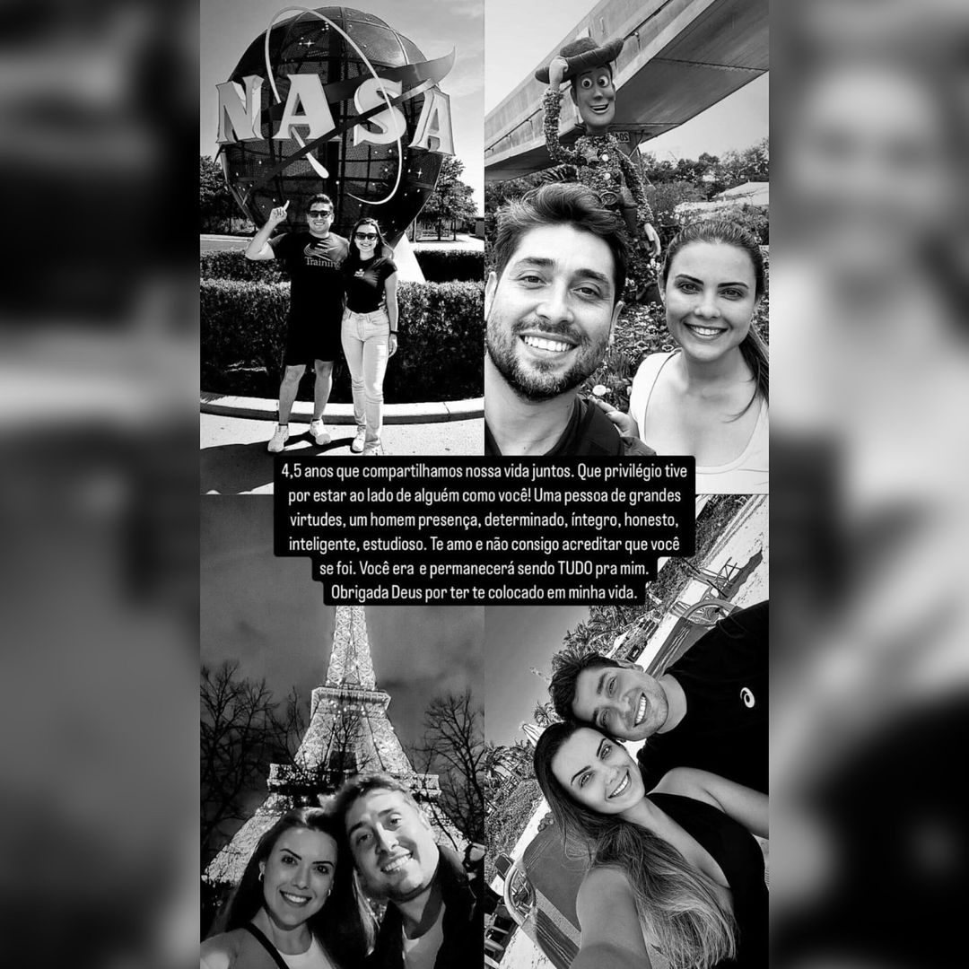 (Homenagem de Thalita Valente nas redes sociais)