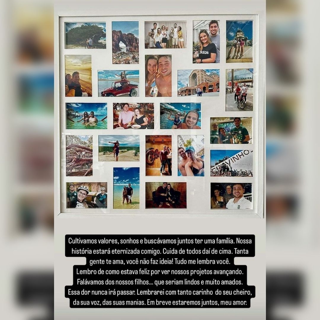 Homenagem de Thalita Valente nas redes sociais