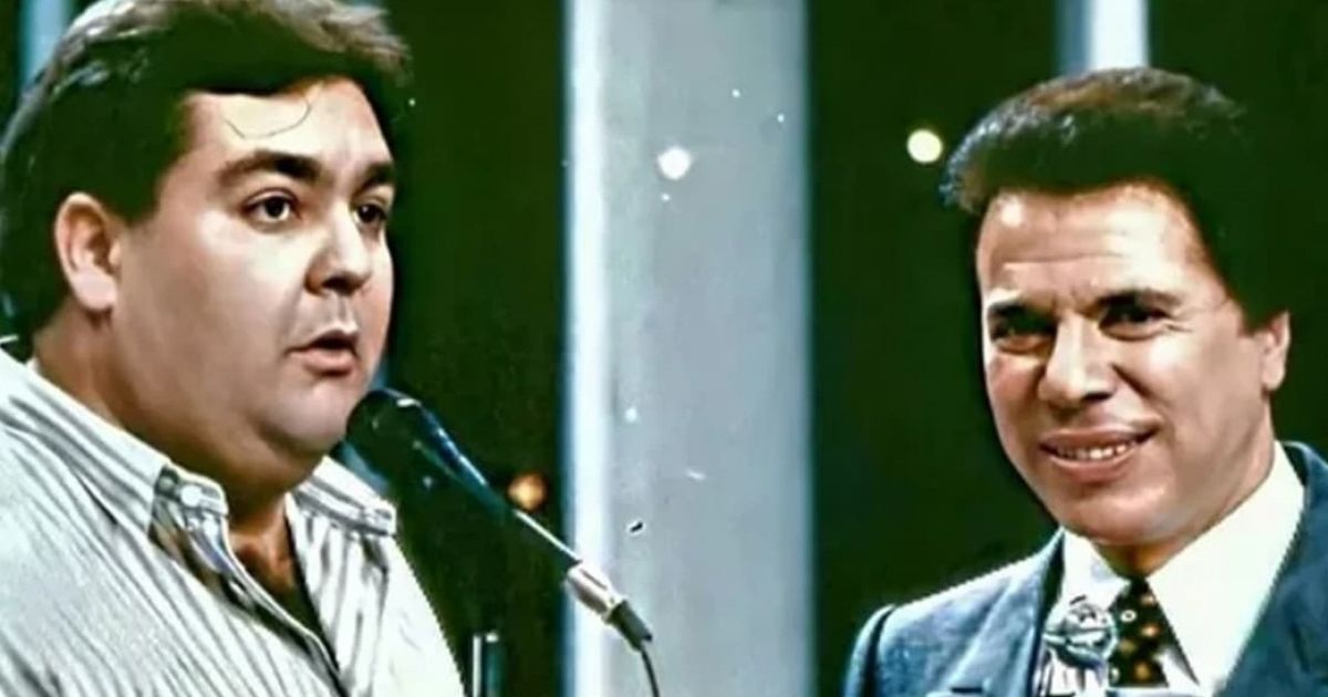 Faustão e Silvio Santos na década de 80