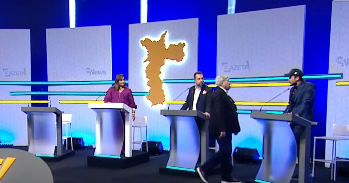 Candidatos de SP se estranharam no debate.