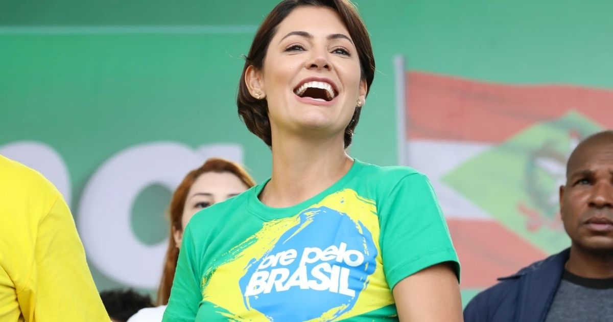 A ex-primeira-dama Michelle Bolsonaro.