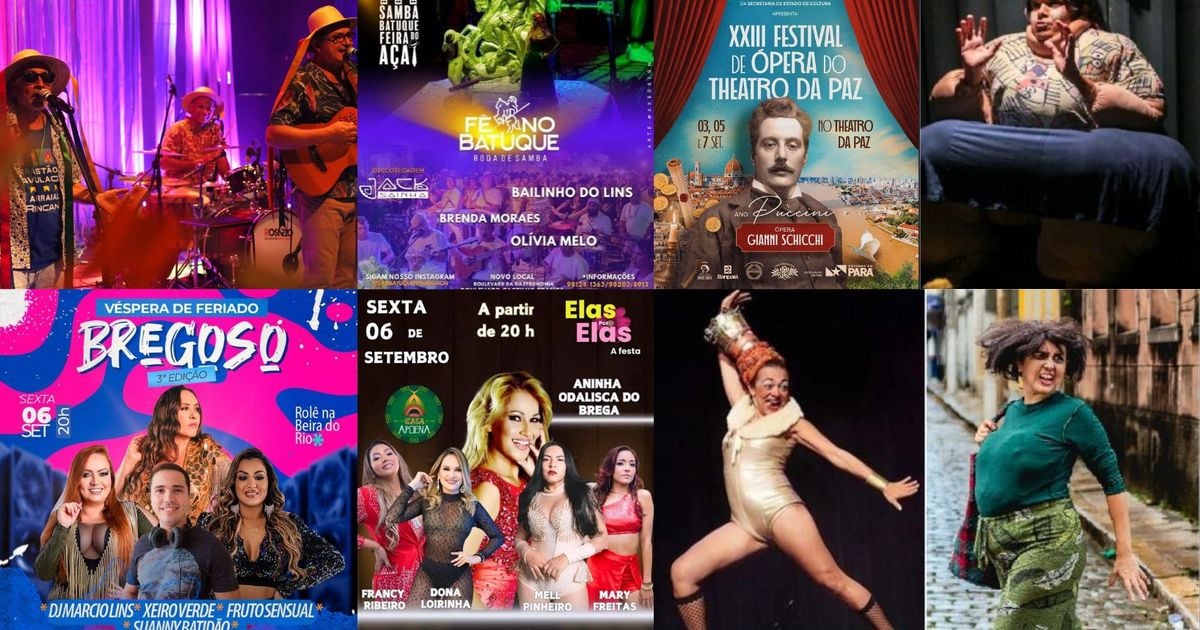 Confira a agenda cultural deste primeiro final de semana de setembro