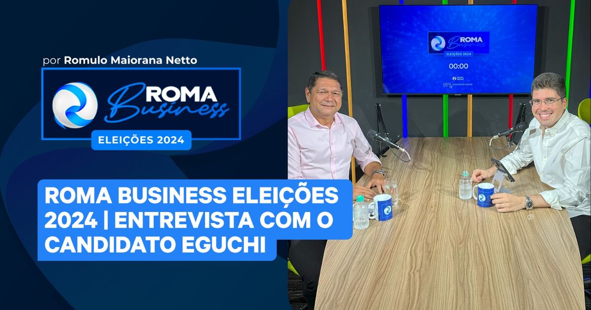 Eguchi foi o segundo entrevistado da série Eleições 2024.