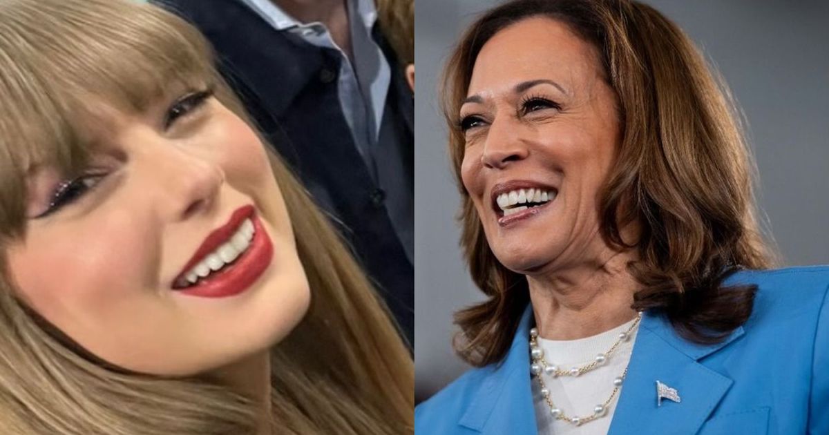 Taylor Swift expressou publicamente apoio à candidata democrata Kamala Harris.