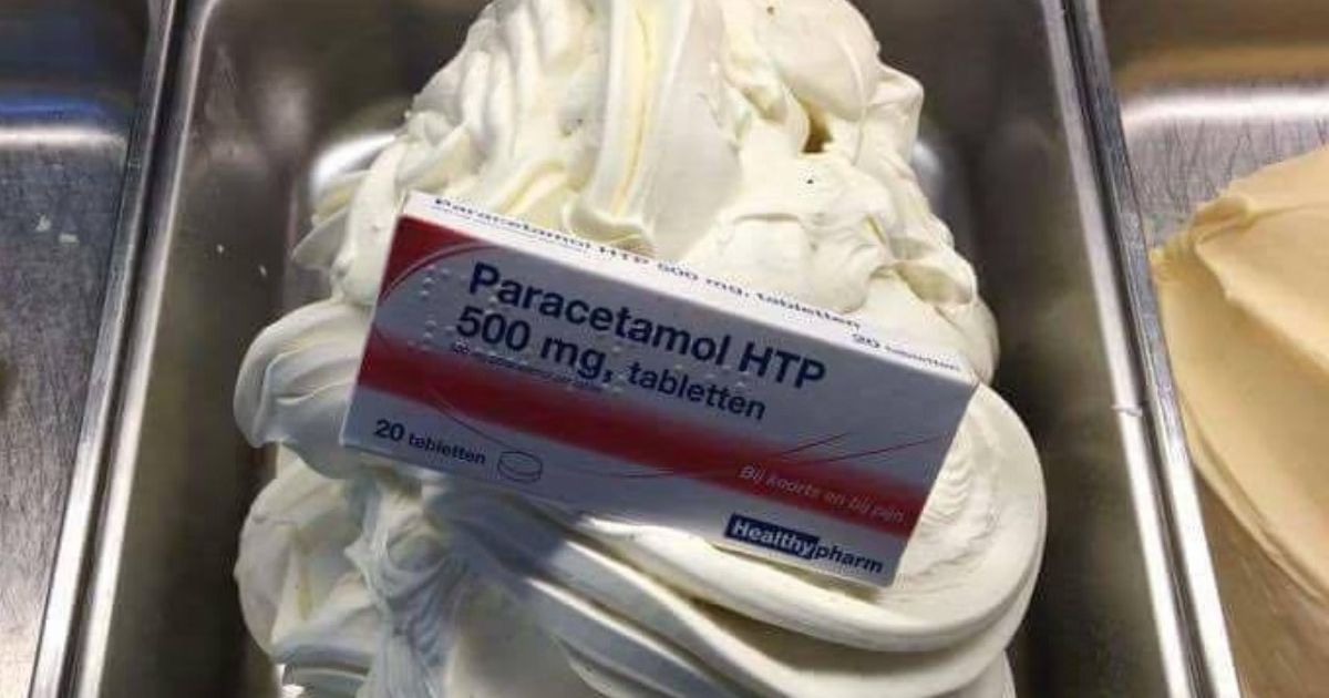 Sorvete de Paracetamol feito na Holanda.