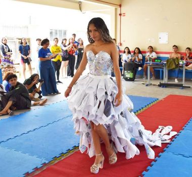 Imagem - Escola em Belém repercute com '1° desfile de moda sustentável'