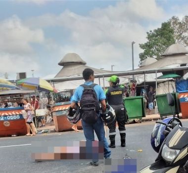 Imagem - Vídeo: acidente de trânsito deixa uma mulher ferida no Ver-o-Peso, em Belém