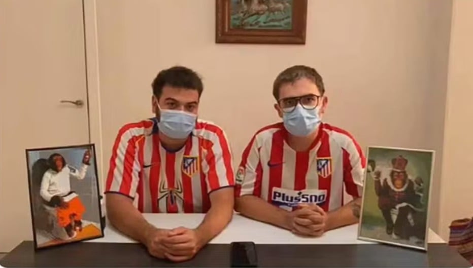 Torcedores racistas do Atlético de Madrid.