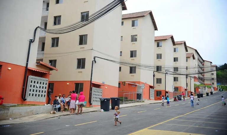 Casas populares do Programa Minha Casa, Minha Vida.