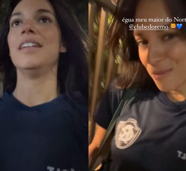 Imagem - Alane Dias veste camisa do Remo e comemora acesso do 'maior do Norte'