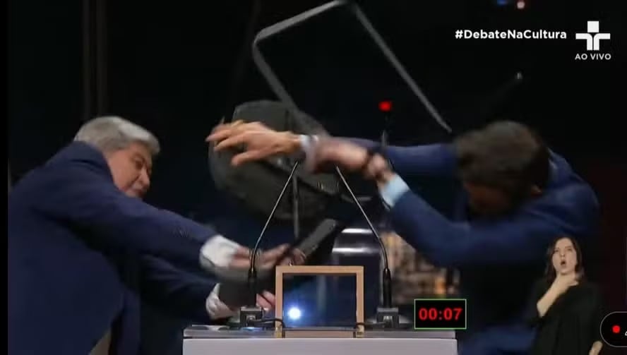 Datena e Marçal protagonizaram cenas bizarras nos debates - 