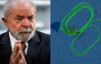 Radar mostra avião de Lula dando voltas para gastar combustível; assista