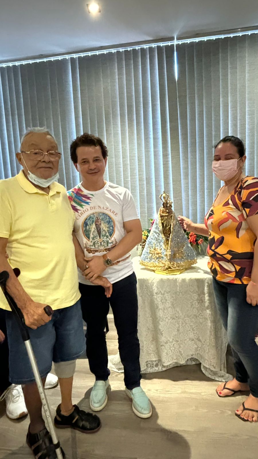 Pacientes da clínica participaram da manhã de homenagens à Nossa Senhora de Nazaré