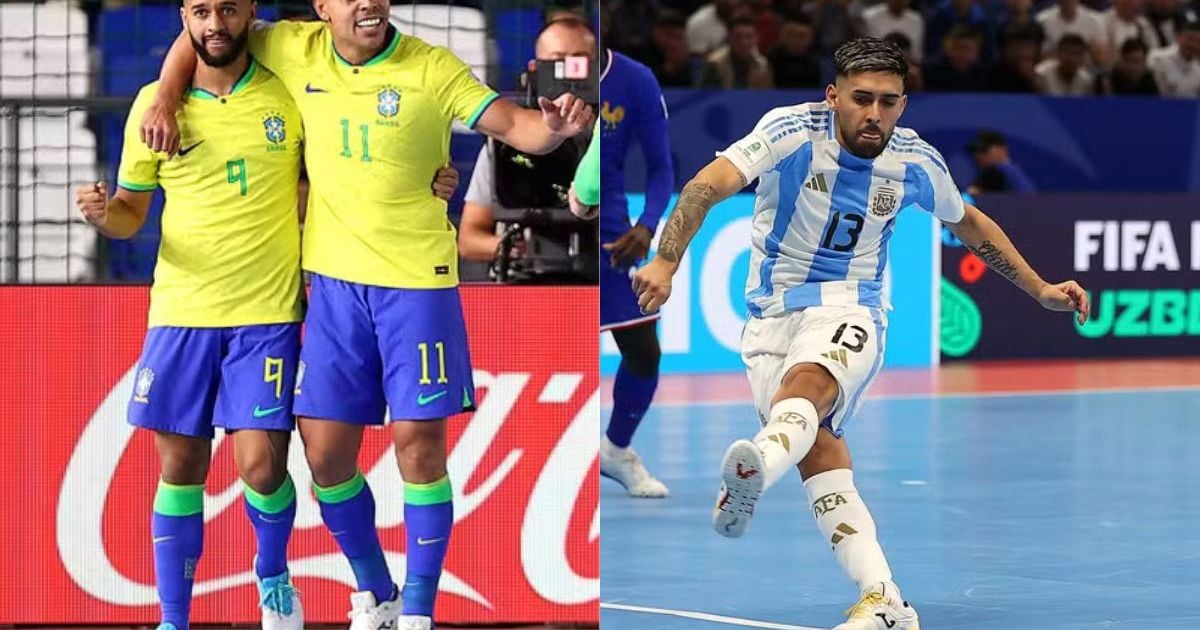 Brasil e Argentina se enfrentam pela primeira vez em uma final de mundial.