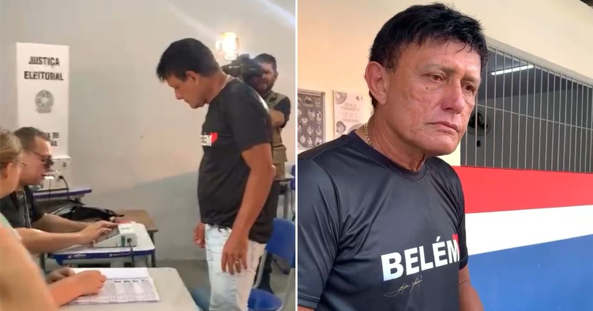 Candidato à Prefeitura de Belém, Éder Mauro, vota no primeiro turno das eleições -