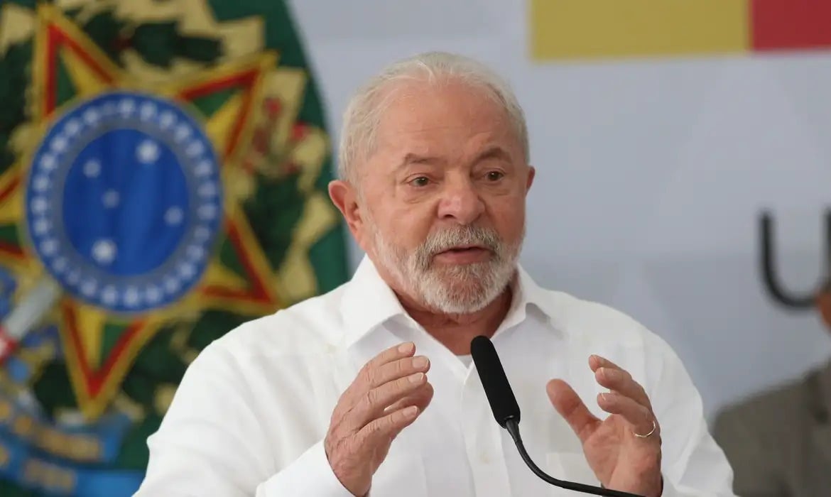 O Presidente do Brasil, Luiz Inácio Lula da Silva.