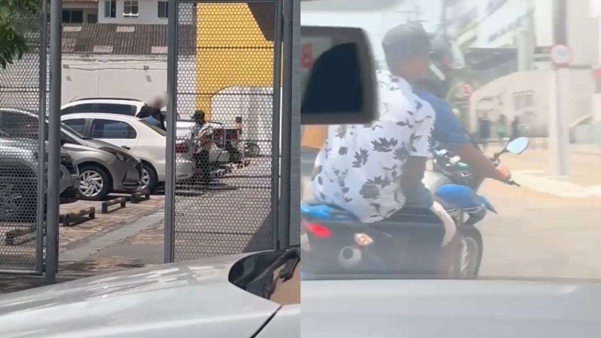 Vídeo: criminosos assaltam homem em estacionamento de agência bancária, no centro de Belém