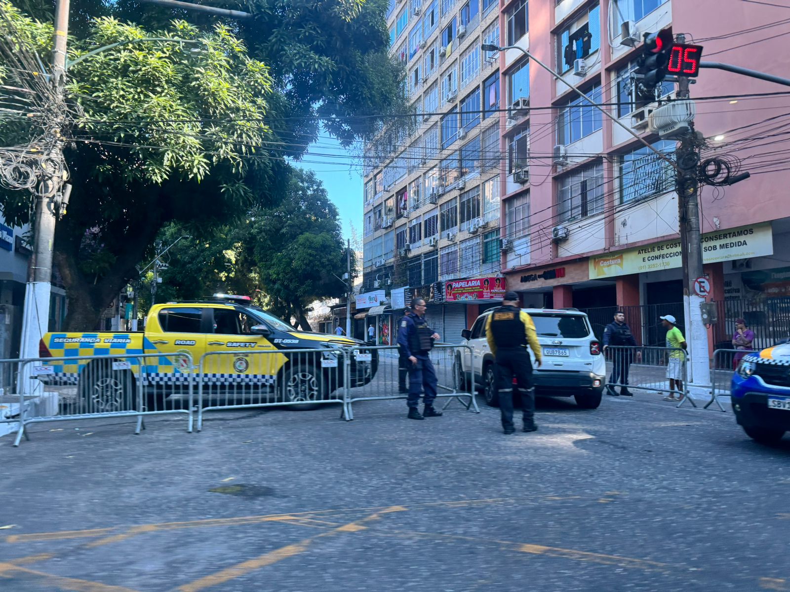 Trânsito em Belém para Romarias do sábado, 12 - 