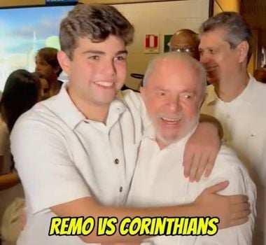 Imagem - Helder Filho brinca com Lula: 'ano que vem tem Remo x Corinthians na Série B'; assista