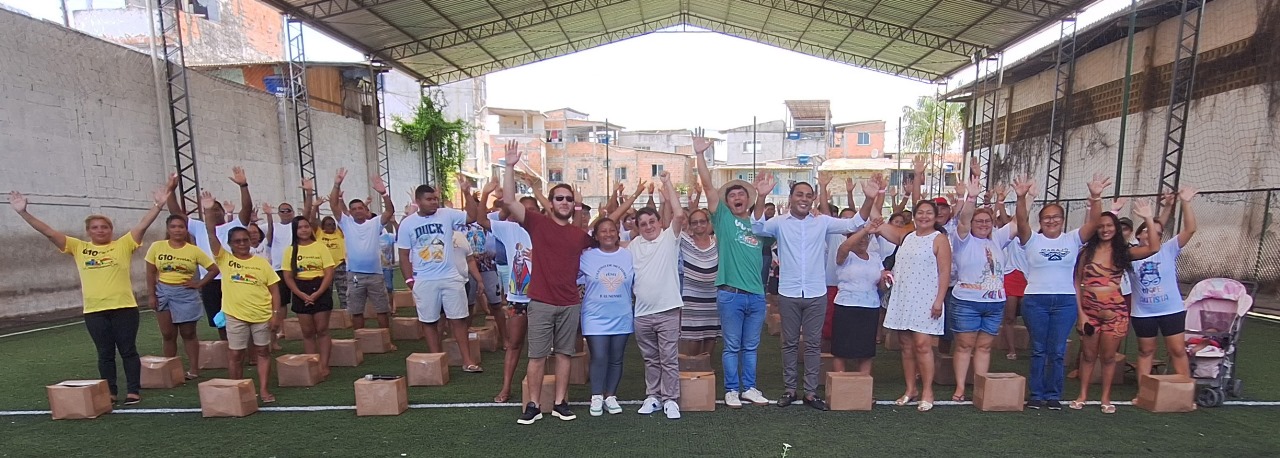 Entrega de cestas básicas no Pará.