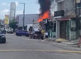 População tentou conter as chamas - 