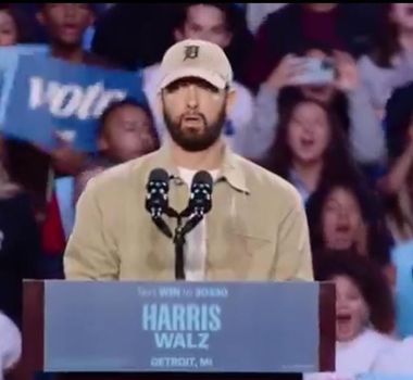 Imagem - Eminem declara apoio à Kamala Harris na disputa à presidência dos EUA contra Trump