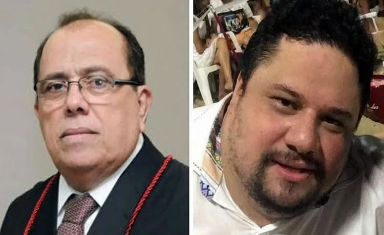 Desembargador cearense Carlos Rodrigues Feitosa (esquerda) é pai do advogado Fernando Carlos Oliveira Feitosa (direita).