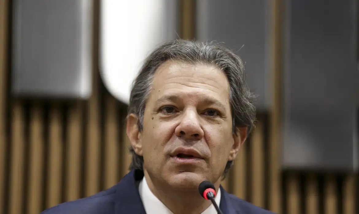 O ministro da Fazenda, Fernando Haddad.