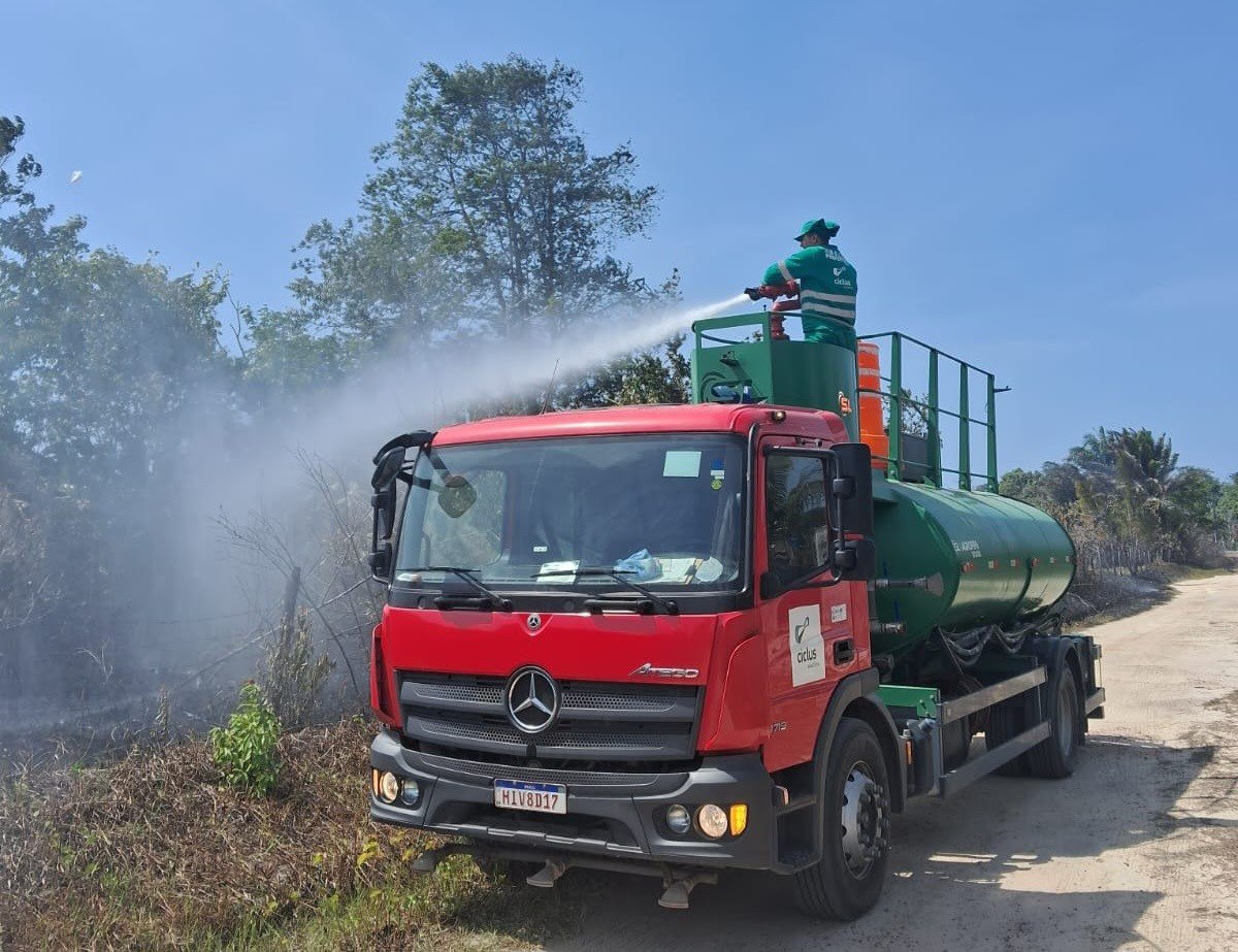 Corpo de Bombeiros debelou chamas na zona rural de Mosqueiro