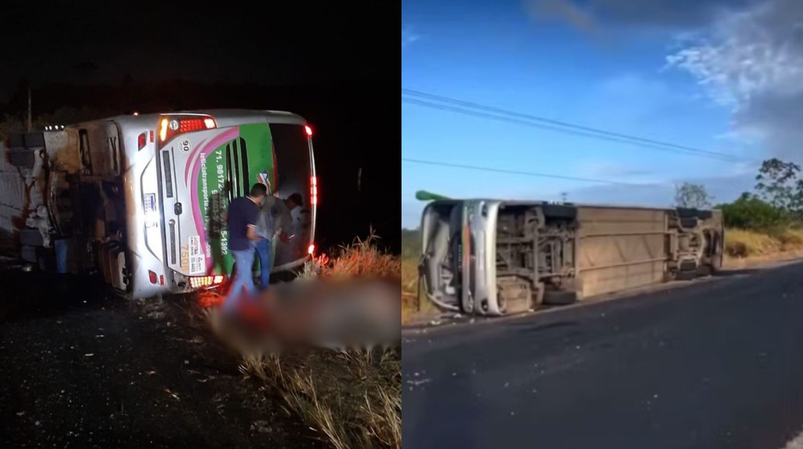 Ao menos quatro pessoas morreram e outras 16 ficaram feridas após registro de acidente com ônibus na BR-110, em Catu, interior da Bahia.