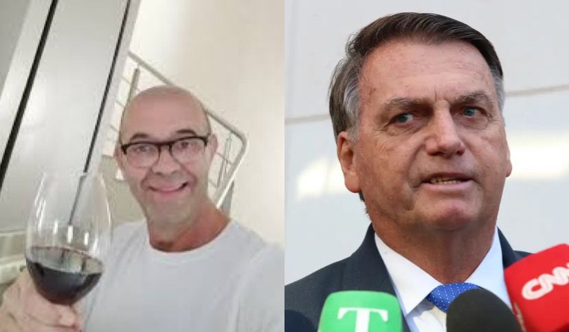 Francisco Wanderley e o ex-presidente Jair Bolsonaro