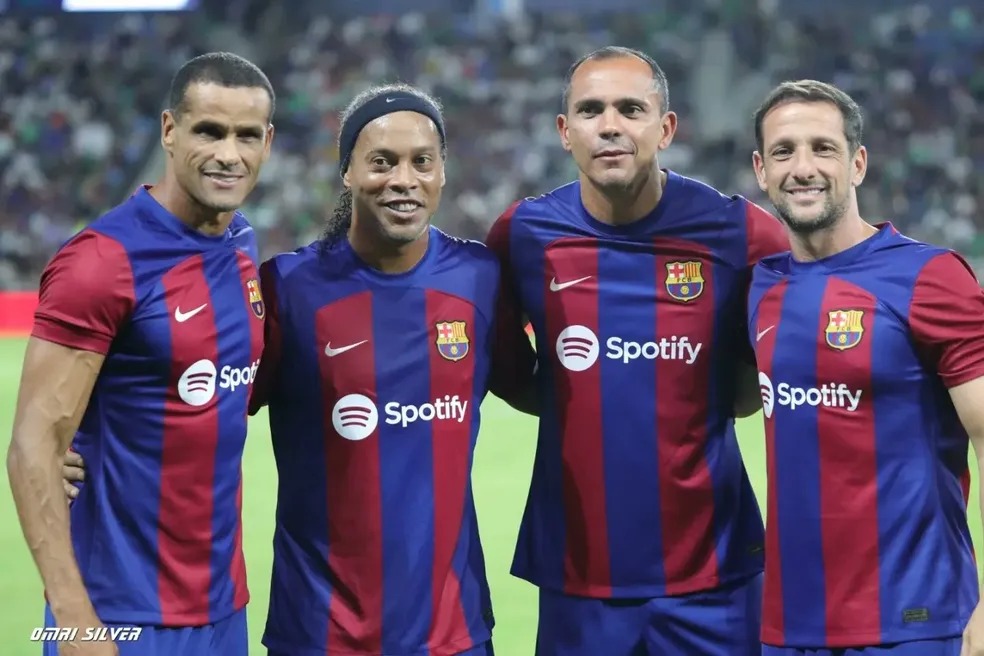 Rivaldo, Ronaldinho Gaúcho, Giovanni e Beletti - 