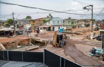 Segunda de Queluz tem mudança no tráfego para construção da ponte sobre canal da Gentil, em Belém