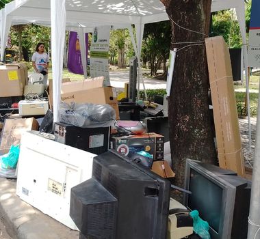 Imagem - Lixo eletrônico pode ser descartado na Praça Batista Campos, em Belém, nesta sexta-feira